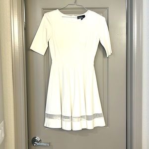 White lulu’s fit and flare dress